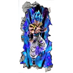 Sticker decorativ, Dragon ball Goku, Albastru, 90 cm, 1360STK-1