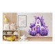 Sticker decorativ, Casa cu Lavanda, Mov, 61 cm, 1361STK-10