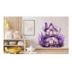 Sticker decorativ, Casa cu Lavanda, Mov, 65 cm, 1361STK-5