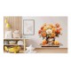 Sticker decorativ, Flori Crizanteme, Portocaliu, 62 cm, 1363STK-8 Sticker decorativ, Flori Crizanteme, Portocaliu, 62 cm, 1363STK-8