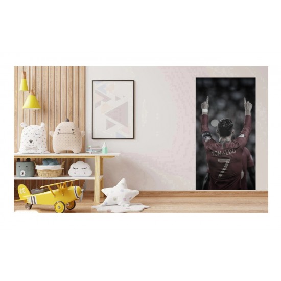 Sticker decorativ, Fotbalist, Rosu, 90 cm, 1364STK Sticker decorativ, Fotbalist, Rosu, 90 cm, 1364STK