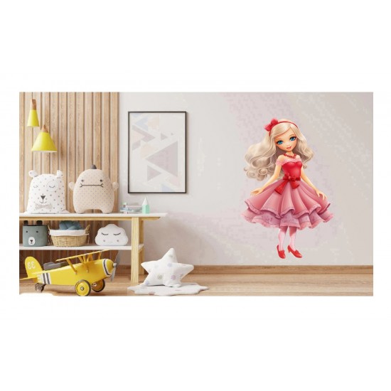 Sticker decorativ, Printesa, Rosu, 1369STK-6 Sticker decorativ, Printesa, Rosu, 1369STK-6