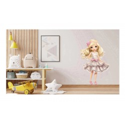 Sticker decorativ, Printesa, Alb, 1369STK-7 Sticker decorativ, Printesa, Alb, 1369STK-7