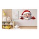 Sticker decorativ, Mos Craciun, Rosu, 1371STK Sticker decorativ, Mos Craciun, Rosu, 1371STK