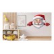 Sticker decorativ, Mos Craciun, Rosu, 1371STK-11 Sticker decorativ, Mos Craciun, Rosu, 1371STK-11