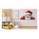 Sticker decorativ, Mos Craciun, Rosu, 1371STK-2