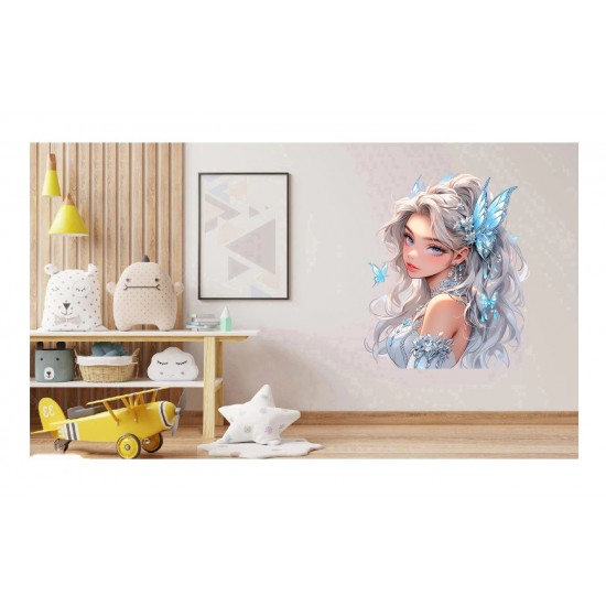 Sticker decorativ, Printesa, 76 cm, 1373STK-5
