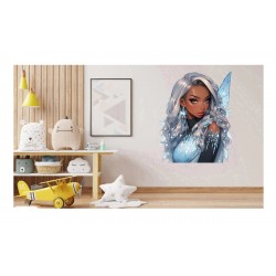 Sticker decorativ, Printesa, 74 cm, 1373STK-9 Sticker decorativ, Printesa, 74 cm, 1373STK-9
