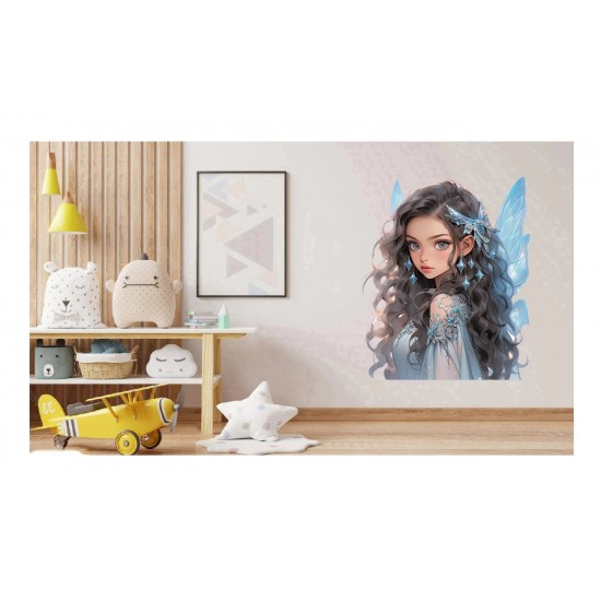 Sticker decorativ, Printesa, Gri, 1374STK-1