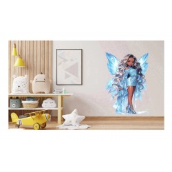 Sticker decorativ, Printesa, Albastru, 1374STK-15 Sticker decorativ, Printesa, Albastru, 1374STK-15