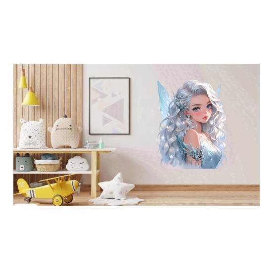 Sticker decorativ, Printesa, Alb, 1374STK-3