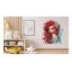 Sticker decorativ, Printesa, Rosu, 1374STK-8