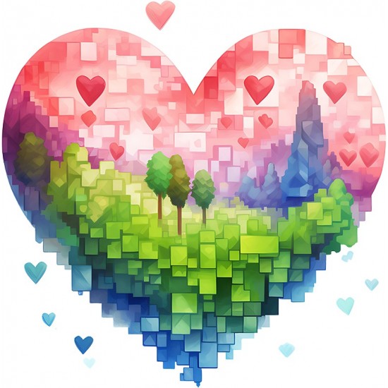 Sticker decorativ, Minecraft, Rosu, 1376STK-10