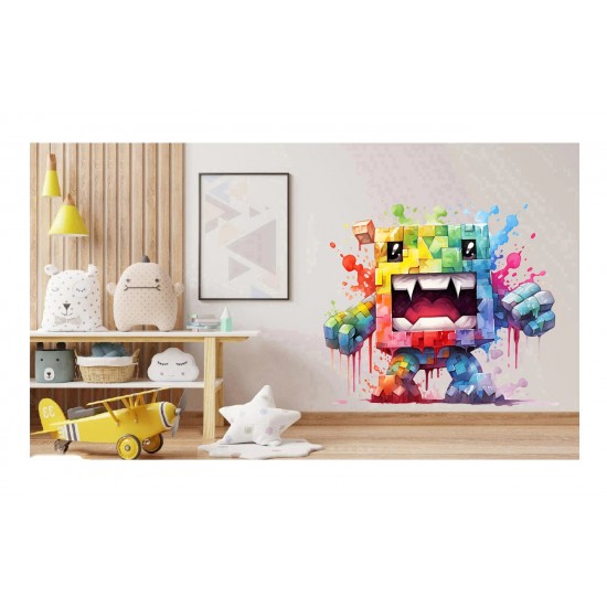 Sticker decorativ, Minecraft, Multicolor, 1376STK-14