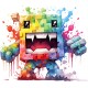 Sticker decorativ, Minecraft, Multicolor, 1376STK-14