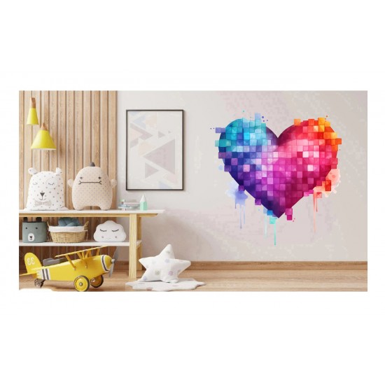 Sticker decorativ, Minecraft, Roz, 1376STK-7