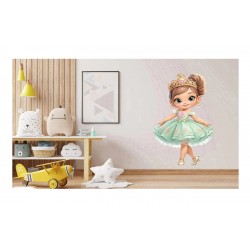 Sticker decorativ, Printesa, Turcoaz, 1378STK Sticker decorativ, Printesa, Turcoaz, 1378STK