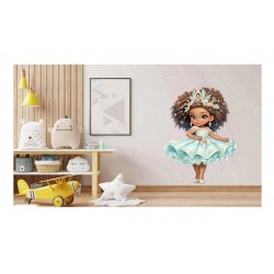 Sticker decorativ, Printesa, Turcoaz, 1378STK-5 Sticker decorativ, Printesa, Turcoaz, 1378STK-5