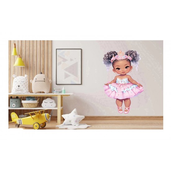 Sticker decorativ, Printesa, Roz, 1378STK-8 Sticker decorativ, Printesa, Roz, 1378STK-8