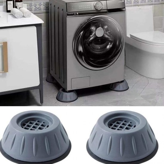 Set de 4 picioare anti-zgomot si antiderapante, suporti amortizare vibratii masina de spalat, amortizoare uscator de rufe, frigider + Sticker decorativ pentru intrerupator