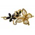 Clama de par in forma de Fluture, Vintage, 13 cm, Negru, 76BJ