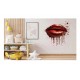 Sticker decorativ, Buze, Rosu, 60 cm, 1301STK