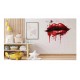 Sticker decorativ, Buze, Rosu, 62 cm, 1302STK-12