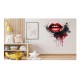 Sticker decorativ, Buze, Rosu, 64 cm, 1302STK-13