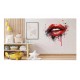 Sticker decorativ, Buze, Rosu, 60 cm, 1302STK-3