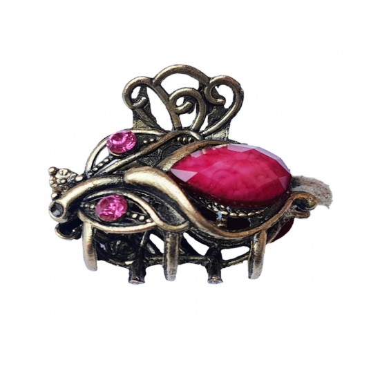 Clama de par in forma de Albina, Vintage, 2.5 cm, Roz, 99BJ