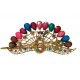 Clama de par in forma de Paun, Vintage, 12 cm, Multicolor, 66BJ Clama de par in forma de Paun, Vintage, 12 cm, Multicolor, 66BJ