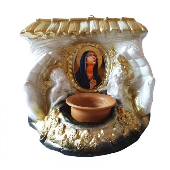 Suport Lumanare, Maica Domnului, 17 cm, GXL037