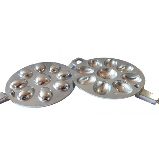 Forma prajituri nuci cu 9 orificii, Argintiu, 40 cm, HML37