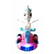Jucarie interactiva Unicorn Pilot ,Lumineaza si canta, Alb, LTOY28