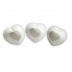 Set 3 Boluri de servire, Alb, 10 cm, 216G-3