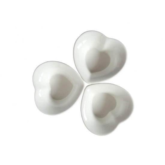 Set 3 Boluri de servire, Alb, 10 cm, 216G-3