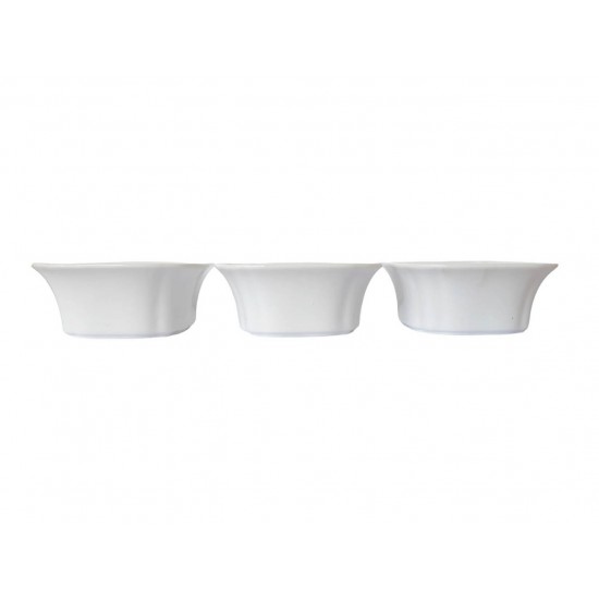 Set 3 Boluri de servire, Alb, 10 cm, 216G