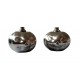 Set 2 Cuburi Dovleac pentru racirea bauturilor, Argintiu, 4 cm, HML58
