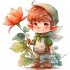 Sticker decorativ, Baiat, Multicolor, 62 cm, 1297STK-2