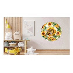 Sticker decorativ, Albina, Galben, 60 cm, 1275STK-2