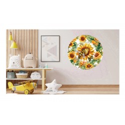 Sticker decorativ, Albina, Galben, 60 cm, 1275STK