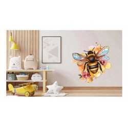 Sticker decorativ, Albina, Galben, 62 cm, 1257STK-3