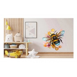 Sticker decorativ, Albina, Galben, 65 cm, 1257STK-1