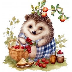 Sticker decorativ, Arici, Multicolor, 64 cm, 1276STK