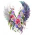 Sticker decorativ, Aripi, Gri, 73 cm, 1355STK-2