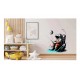 Sticker decorativ, Astronaut, Alb, 60 cm, 1266STK-2