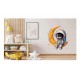 Sticker decorativ, Astronaut, Galben, 60 cm, 1266STK-6