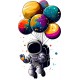 Sticker decorativ, Astronaut, Multicolor, 90 cm, 1266STK-5