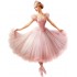 Sticker decorativ, Balerina, Roz, 76 cm, 1346STK-4