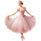 Sticker decorativ, Balerina, Roz, 76 cm, 1346STK-4